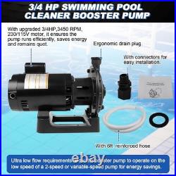 PB4-60 3/4 HP Booster Pump for Polaris Pressure Side Pool Cleaners 115V/230V PB4-60 3/4 HP Booster Pump for Polaris Pressure Side Pool Cleaners 115V/230V
