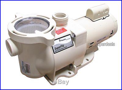 PENTAIR SUPERFLO 1 HP SWIMMING POOL PUMP 340038