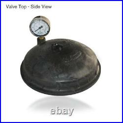 Paramount Water Valve Top with Pressure Gauge (Black)