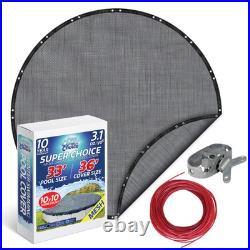 PoolCoverChoice Winter Swimming Pool Cover for 33 ft Round Pool