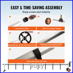 Pool Cover Reel Aluminum Solar Cover Reel for Inground Pools 22 ft Pool Cover Reel Aluminum Solar Cover Reel for Inground Pools 22 ft