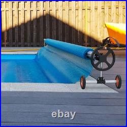 Pool Cover Reel Aluminum Solar Cover Reel for Inground Pools 22 ft Pool Cover Reel Aluminum Solar Cover Reel for Inground Pools 22 ft