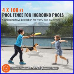 Pool Fence 4'x12/48/72/96/108' 4'x2.5' Gate Inground Pool Removable Fences Pool Fence 4'x12/48/72/96/108' 4'x2.5' Gate Inground Pool Removable Fences