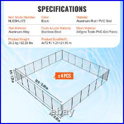 Pool Fence 4 x 72 FT Removable Pool Fences for Inground Pools Outdoor Pool Fence 4 x 72 FT Removable Pool Fences for Inground Pools Outdoor