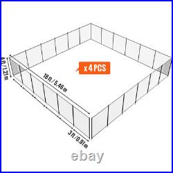 Pool Fence 4 x 72 FT Removable Pool Fences for Inground Pools Outdoor Pool Fence 4 x 72 FT Removable Pool Fences for Inground Pools Outdoor