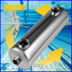 Pool Heat Exchanger Tube 200K Same Side 1+ 1 1/2FPT Stainless 200k Btu/hour Pool Heat Exchanger Tube 200K Same Side 1+ 1 1/2FPT Stainless 200k Btu/hour