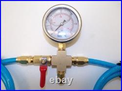Pool Leak. Pool Plumbing Pressure Tester. Pool Leak detector. Swimming pool