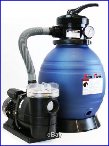 Pro 2400GPH 13 Sand Filter w/ 3/4 HP Above Ground Swimming Pool Pump 10000GAL