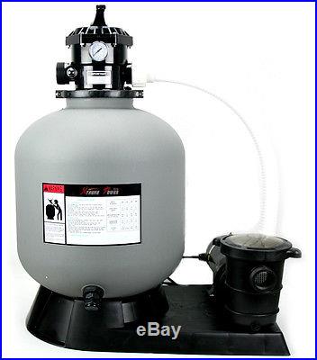 Pro 4500GPH 19 Sand Filter w/ 1.5HP Above Ground Swimming Pool Pump System