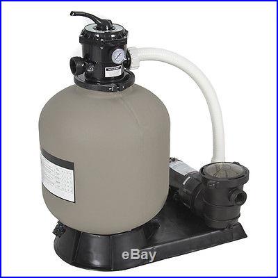 Pro Above Ground Swimming Pool Pump System 4500GPH 19 Sand Filter w/ 1.0HP
