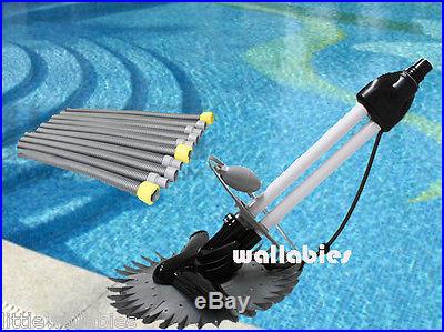 Pro Inground Automatic Swimming Pool Vacuum Cleaner Hover Wall Climb w/33ft Hose