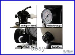 Rx Clear Radiant 16 Aboveground Swimming Pool Sand Filter System with. 75 HP Pump