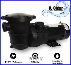 Rx Clear Radiant 16 Aboveground Swimming Pool Sand Filter System with. 75 HP Pump