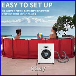 SLSY Above Ground Pools Heater 110V Electric Pool Heater&Titanium Heat Exchanger