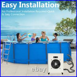 SLSY Above Ground Pools Heater 110V Electric Pool Heater&Titanium Heat Exchanger