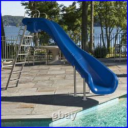 S. R. Smith 610-209-58220 Rogue2 Pool Slide Left Curve Gray 8' for Swimming Pools