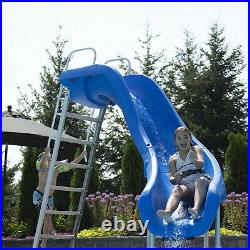 S. R. Smith 610-209-58220 Rogue2 Pool Slide Left Curve Gray 8' for Swimming Pools