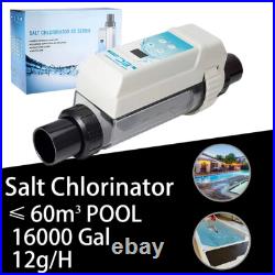 Salt Chlorine Generator for In/Above Ground Pool Complete System -Up to 16K Gal Salt Chlorine Generator for In/Above Ground Pool Complete System -Up to 16K Gal