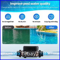 Salt Water Pool Chlorinator System for Above & In-Ground Pools Up to 22,000 Gal Salt Water Pool Chlorinator System for Above & In-Ground Pools Up to 22,000 Gal