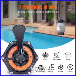 Sand Filter 16 Above Inground Swimming Pool Sand Filter with 7-Way Valve