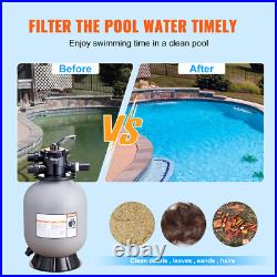 Sand Filter 16 Above Inground Swimming Pool Sand Filter with 7-Way Valve