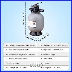 Sand Filter 16 Above Inground Swimming Pool Sand Filter with 7-Way Valve