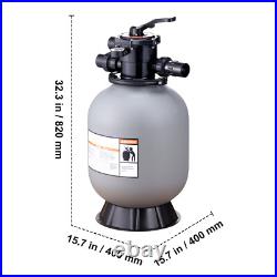 Sand Filter 16 Above Inground Swimming Pool Sand Filter with 7-Way Valve