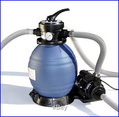Sand Master 71225 Above Ground Swimming Pool 13 Sand Filter with Pump for Intex