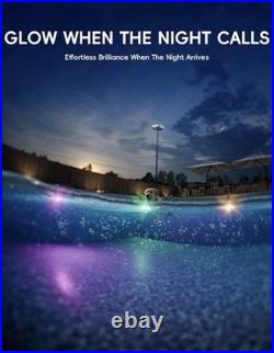 Solar Pool Lights Only for Inground Poo 10-Color 4-Mode Light Sensing LED Under