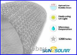 Sun2Solar 1200 Series Clear Round Swimming Pool Solar Cover Heater Choose Size
