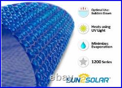 Sun2Solar 1200 Series Round Swimming Pool Solar Cover Blanket Choose Size