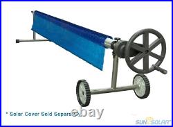 Sun2Solar 16' Wide Easy Gear Stainless Steel Swimming Pool Solar Reel with Tubes