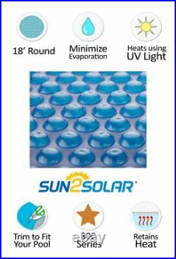 Sun2Solar 18' Round Blue Swimming Pool Solar Heater Blanket Cover 800 Series