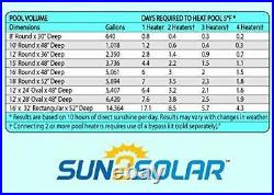Sun2Solar Deluxe Above Ground Swimming Pool Solar Heater XD1