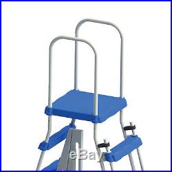 Swimline Above Ground Pool A Frame Ladder with Barrier for 48 Inch Pools 87950