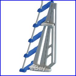 Swimline Above Ground Pool A Frame Ladder with Barrier for 48 Inch Pools 87950