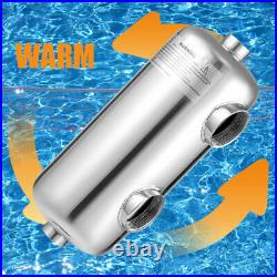 Swimming Pool Heater Exchanger Tube Shell 135K Same Side Pool heat exchange