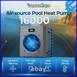 Swimming Pool Heater Pump 16000BTU for Above Ground Pools Hot Tub Warmer 120V