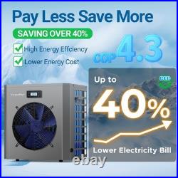 Swimming Pool Heater Pump 16000BTU for Above Ground Pools Hot Tub Warmer 120V