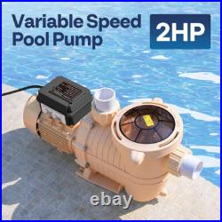 Swimming Pool Pump 2.0HP Variable Speed Self-Priming for In/Above Ground Pools Swimming Pool Pump 2.0HP Variable Speed Self-Priming for In/Above Ground Pools