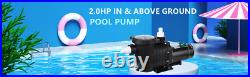 TECSPACE 1.5/2.0 HP 115V-230V Pool Pump In/Above Ground Swimming Pool Pump