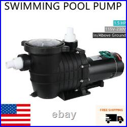 TECSPACE 1.5 HP 115V-230V 1000W Pool Pump In/Above Ground Swimming Pool Pump