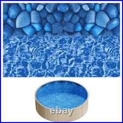 Uimoso 15ft Round Overlap Pool Liner 54in Wall Height Durable Vinyl with Boulder Uimoso 15ft Round Overlap Pool Liner 54in Wall Height Durable Vinyl with Boulder