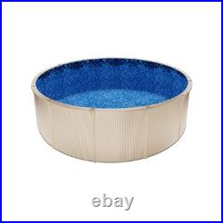 Uimoso 15ft Round Overlap Pool Liner 54in Wall Height Durable Vinyl with Boulder Uimoso 15ft Round Overlap Pool Liner 54in Wall Height Durable Vinyl with Boulder