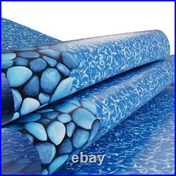 Uimoso 15ft Round Overlap Pool Liner 54in Wall Height Durable Vinyl with Boulder Uimoso 15ft Round Overlap Pool Liner 54in Wall Height Durable Vinyl with Boulder