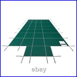 Uimoso Swimming Pool Safety Cover 18x36FT Safety Pool Cover with Center End Steps Uimoso Swimming Pool Safety Cover 18x36FT Safety Pool Cover with Center End Steps