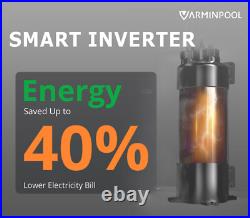 VARMINPOOL 16000BTU Above Ground Swimming Pool Water Heater Hot Tub Spa 110V