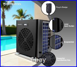 VARMINPOOL 16000BTU Above Ground Swimming Pool Water Heater Hot Tub Spa 110V
