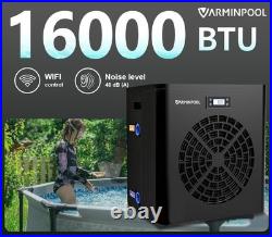 VARMINPOOL 16000BTU Above Ground Swimming Pool Water Heater Spa Hot Tub 110V