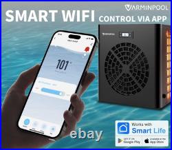 VARMINPOOL 16000BTU Above Ground Swimming Pool Water Heater Spa Hot Tub 110V